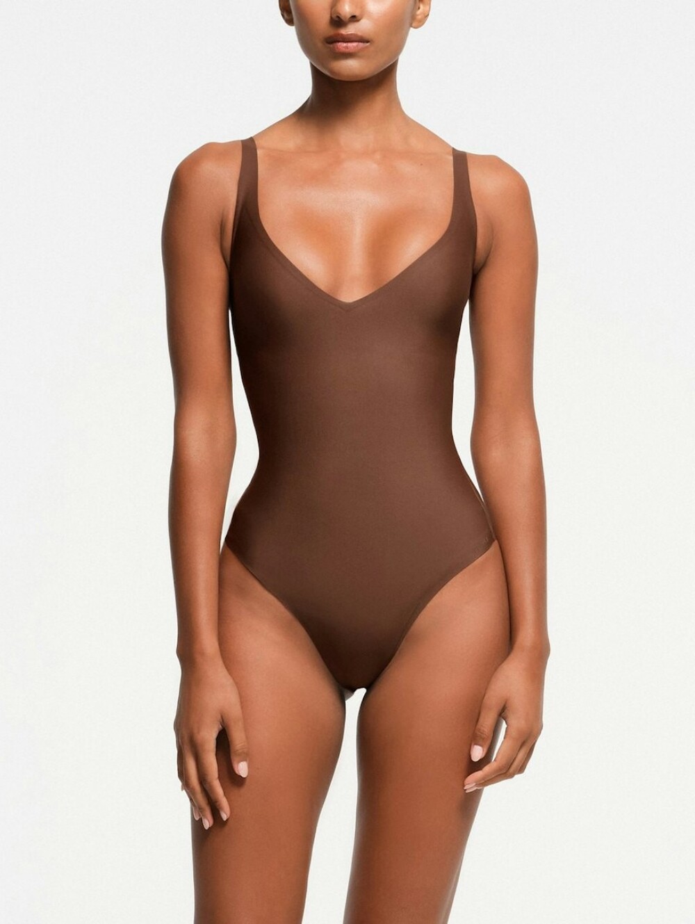 Skims Body Core Sculpt Plunge Thong Bodysuit